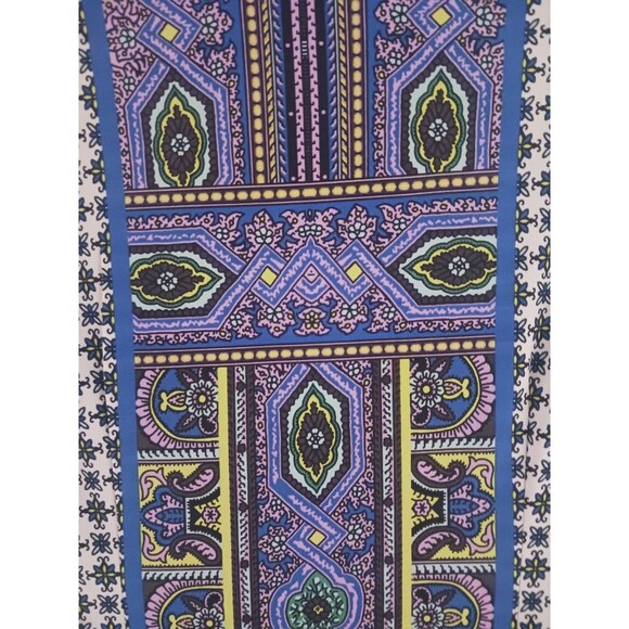 Hale Bob Dress Blue Multicolor XXS Long Sleeve Knee Length Resort Wear Florida - Picture 4 of 5